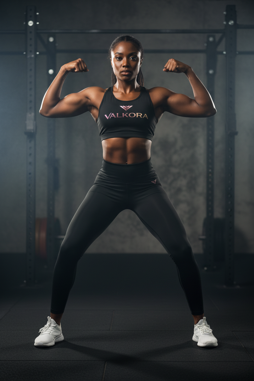 Signature Crop + Leggings Black Model