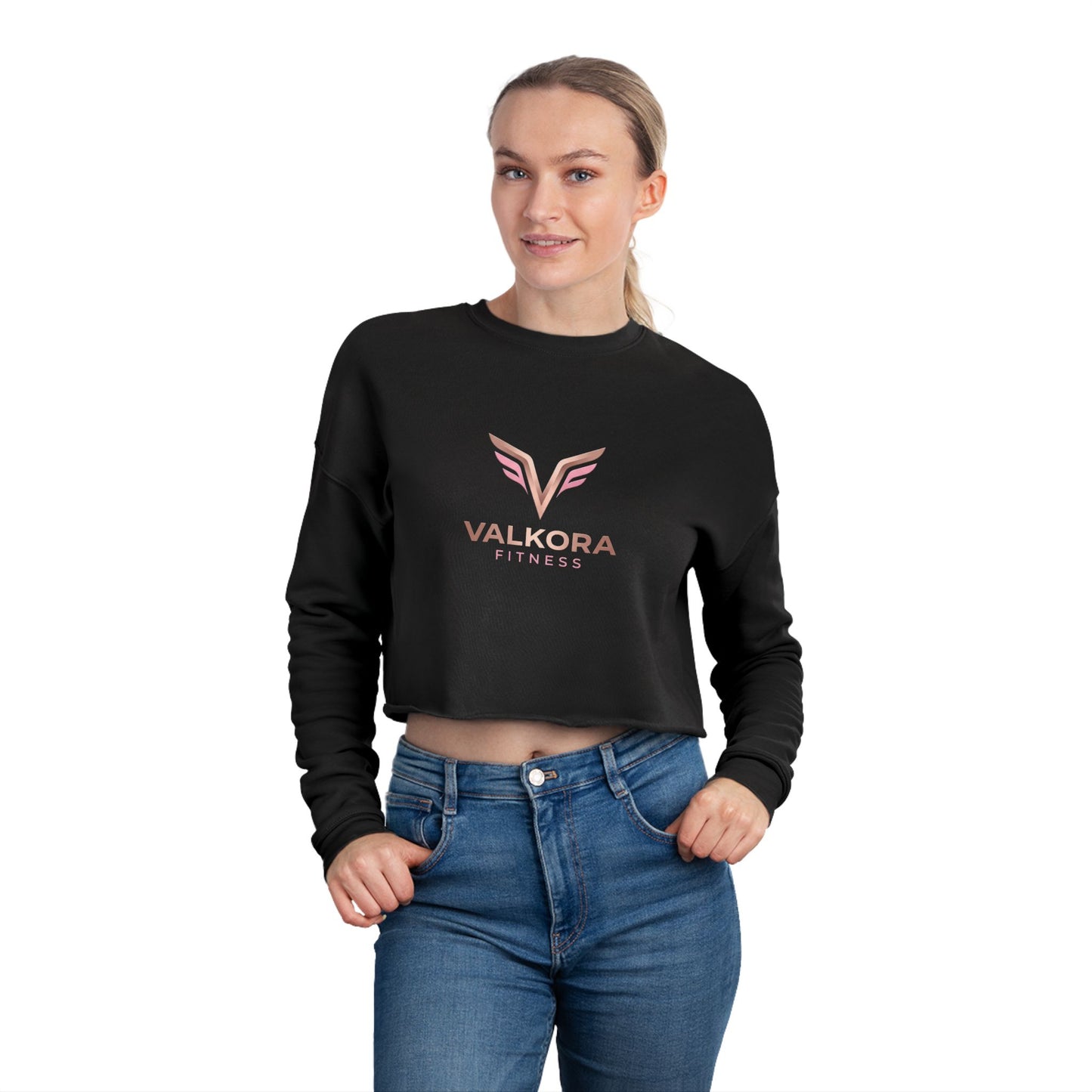 Valkora Cropped Sweatshirt | Women's Streetwear Crop Top
