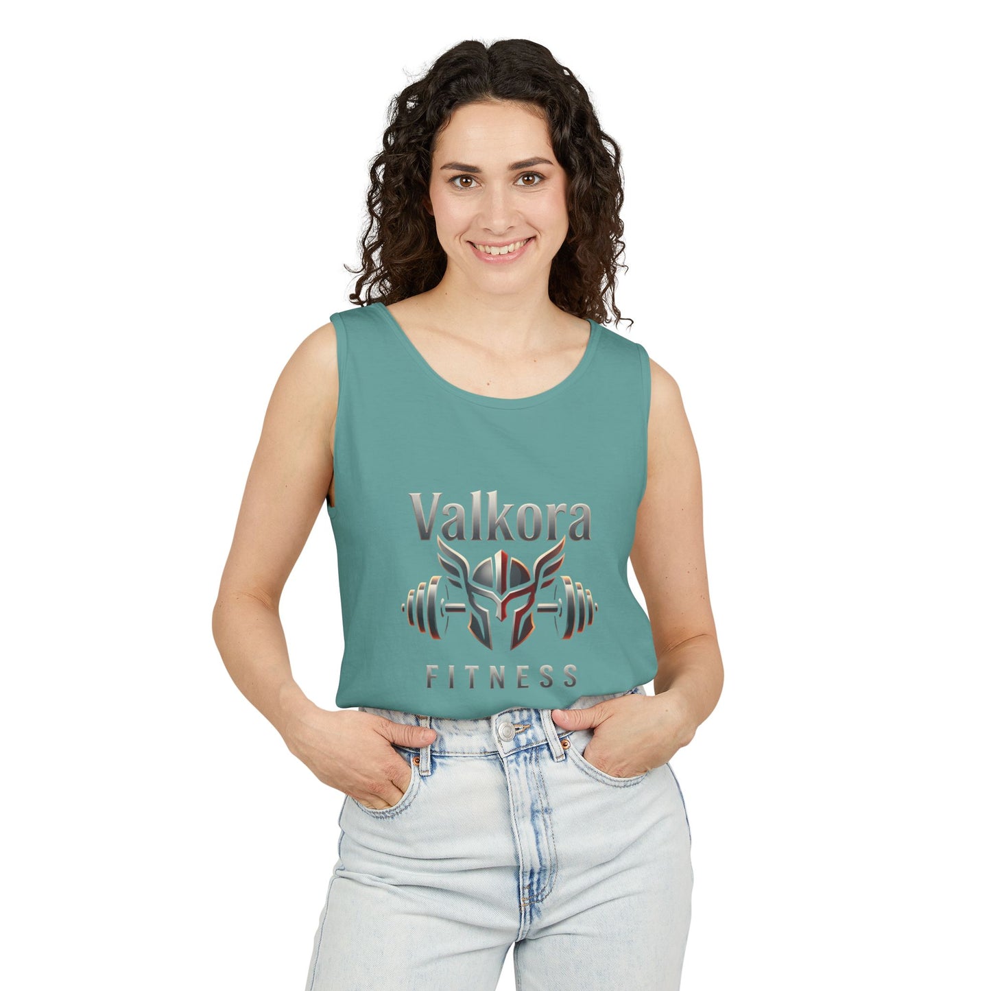 Valkora Fitness Tank Top | Unisex Garment-Dyed Gym Tank