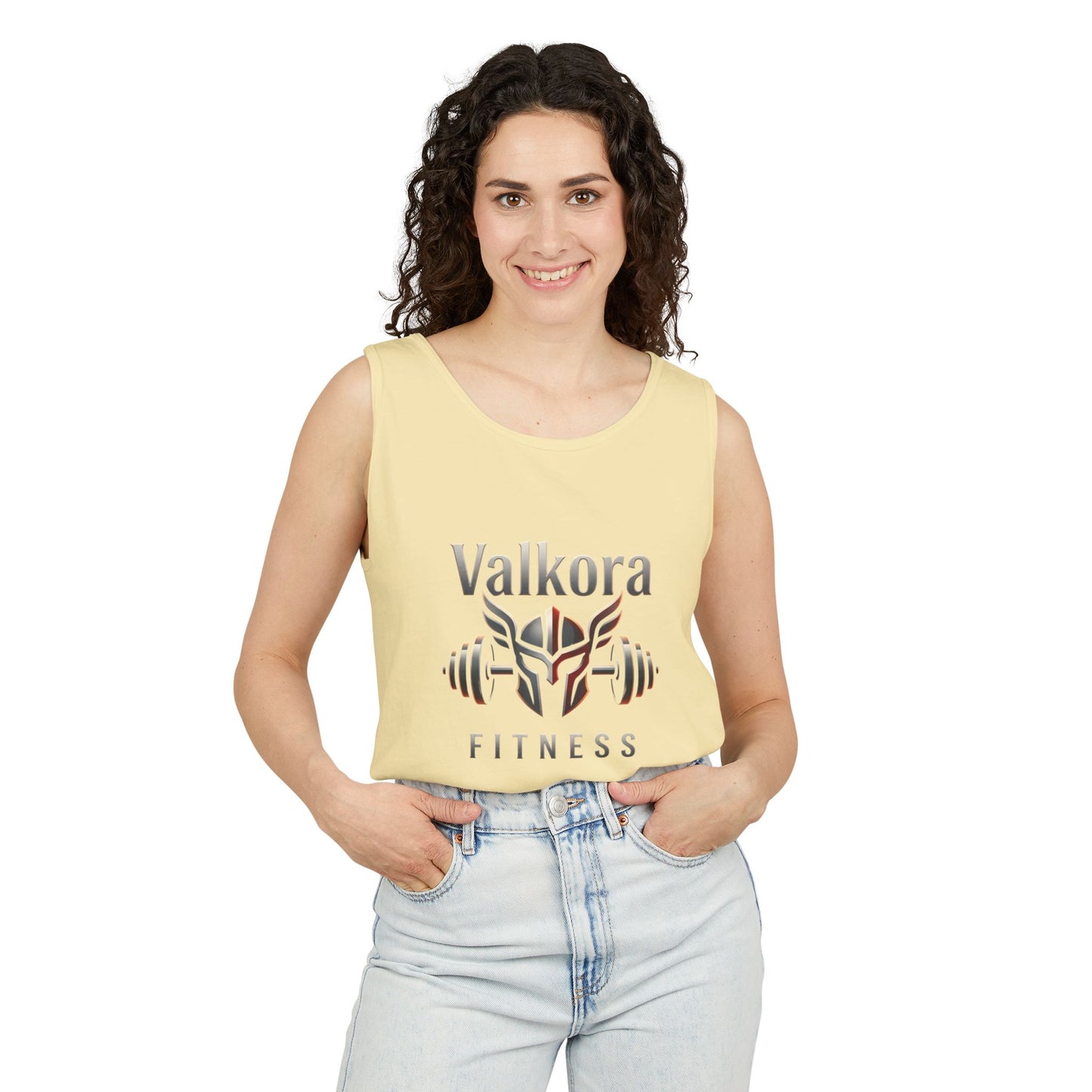 Valkora Fitness Tank Top | Unisex Garment-Dyed Gym Tank