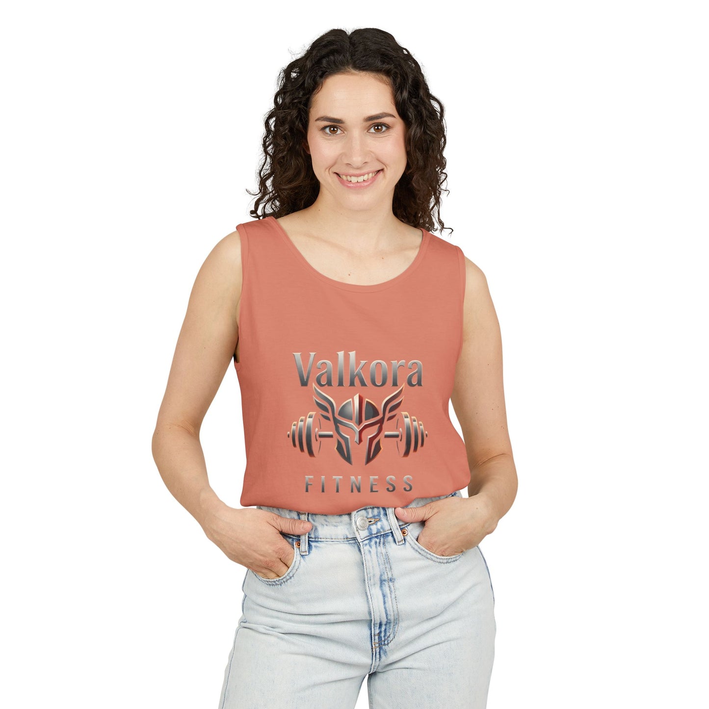 Valkora Fitness Tank Top | Unisex Garment-Dyed Gym Tank