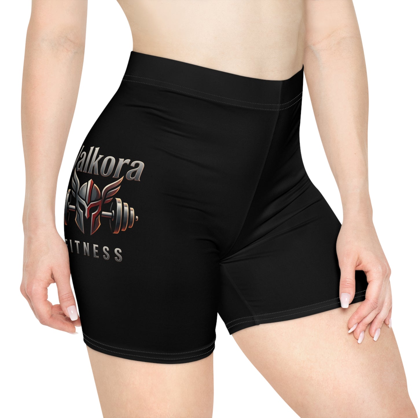 Valkora Biker Shorts | Women's Viking Helm Gym Shorts