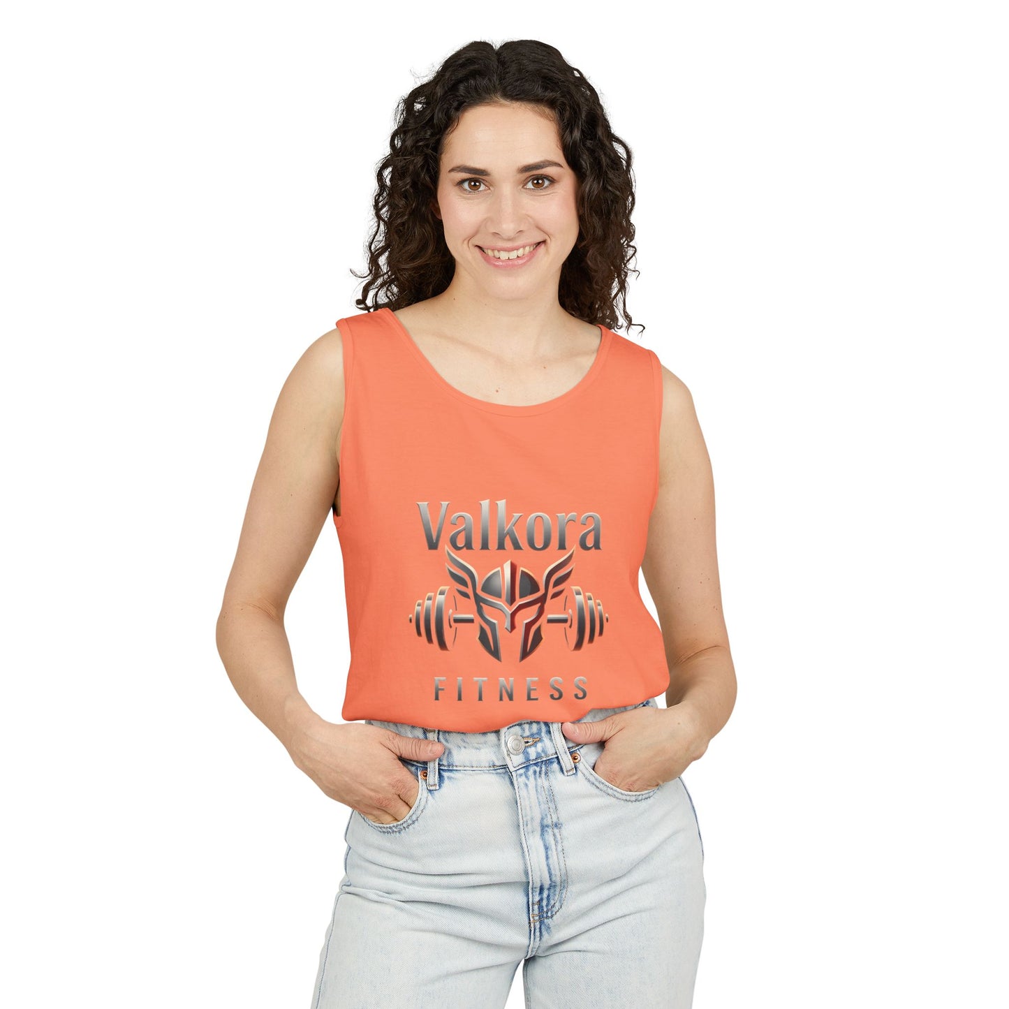 Valkora Fitness Tank Top | Unisex Garment-Dyed Gym Tank
