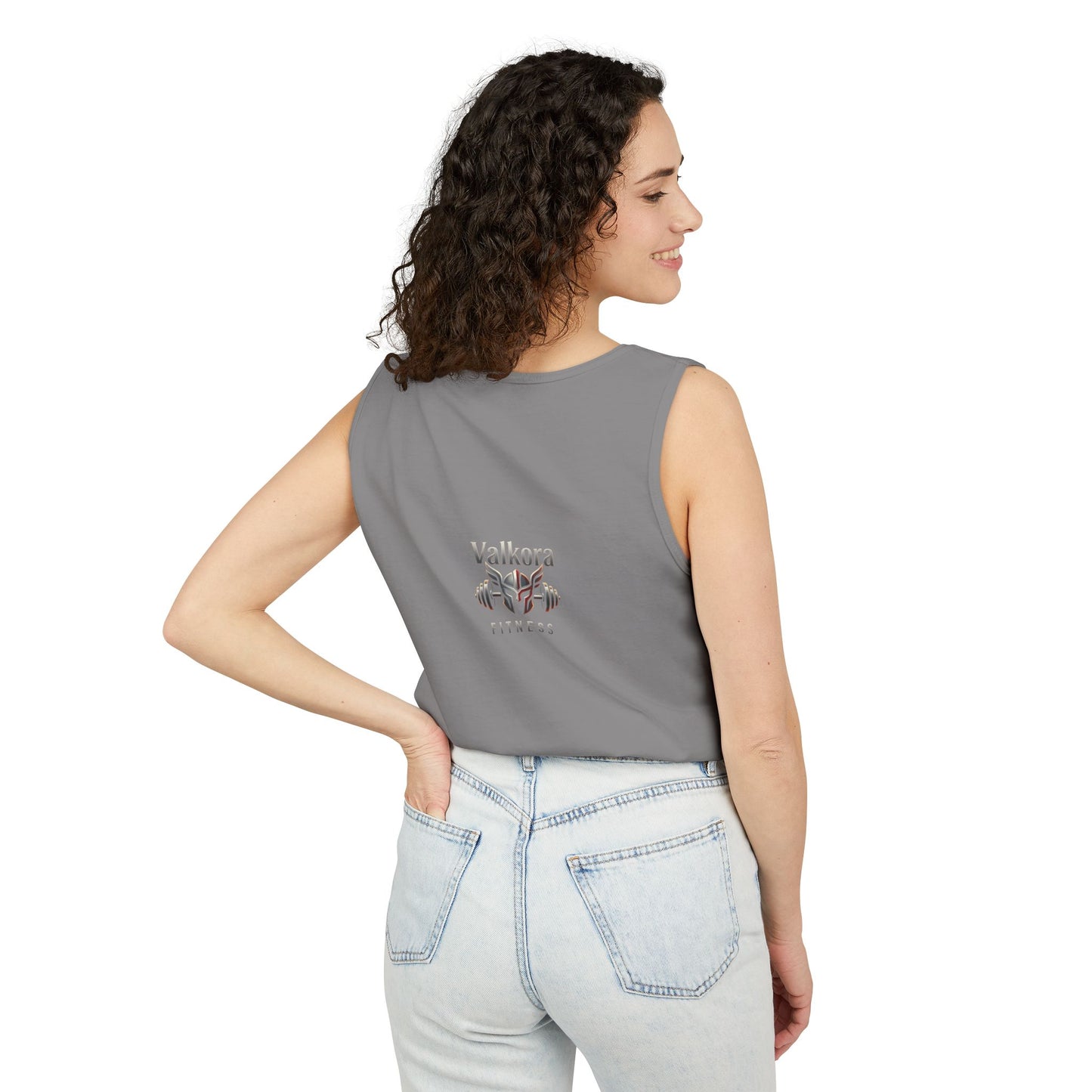Valkora Fitness Tank Top | Unisex Garment-Dyed Gym Tank