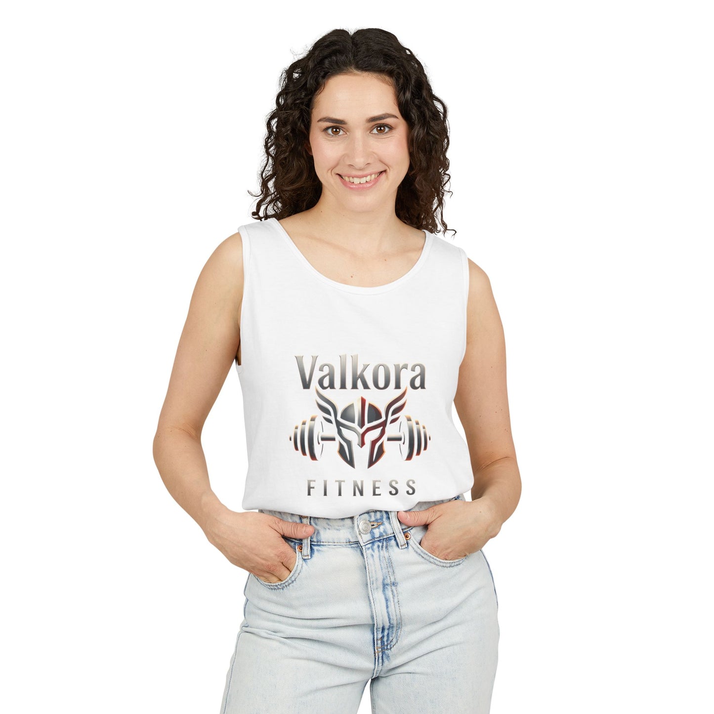 Valkora Fitness Tank Top | Unisex Garment-Dyed Gym Tank