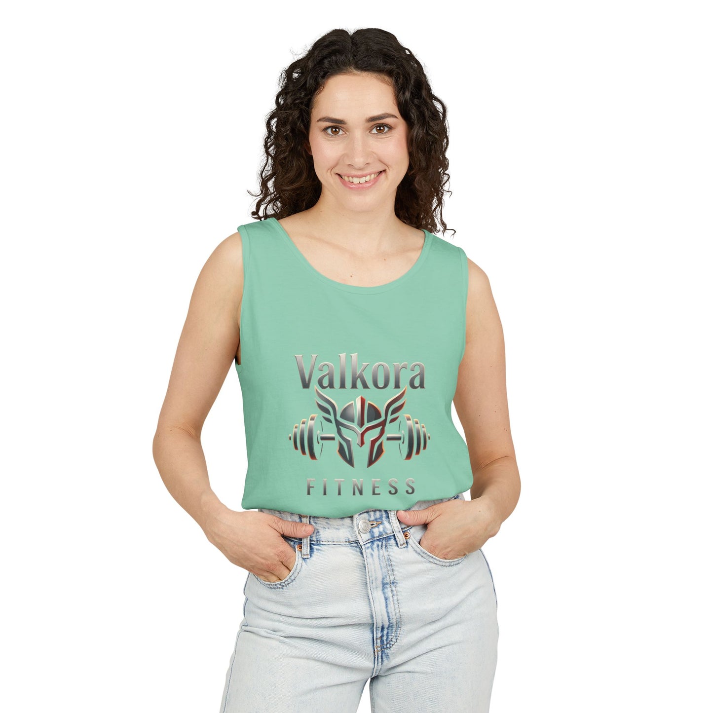 Valkora Fitness Tank Top | Unisex Garment-Dyed Gym Tank