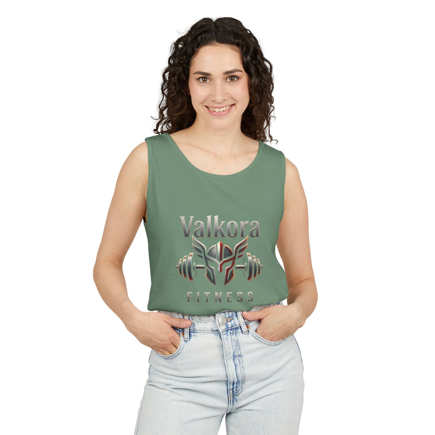 Valkora Fitness Tank Top | Unisex Garment-Dyed Gym Tank