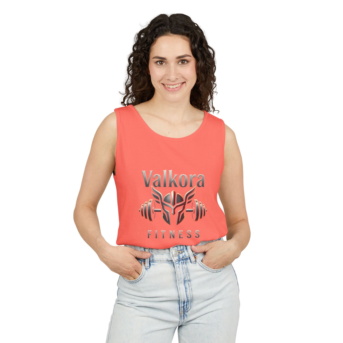Valkora Fitness Tank Top | Unisex Garment-Dyed Gym Tank