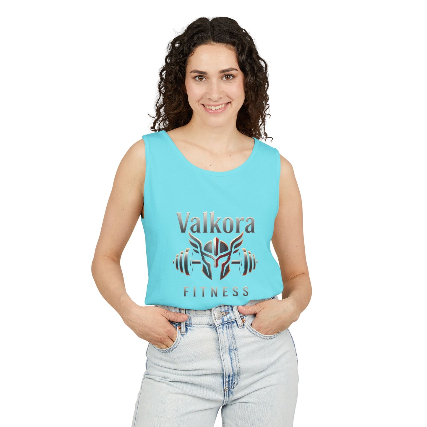 Valkora Fitness Tank Top | Unisex Garment-Dyed Gym Tank