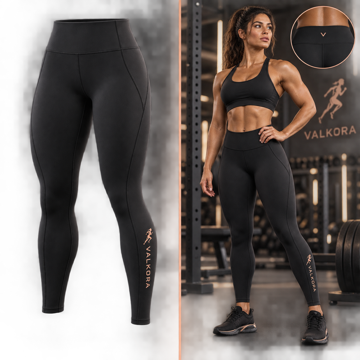 Valkora Stride High-Waist Pocket Leggings | Women’s Training Tights